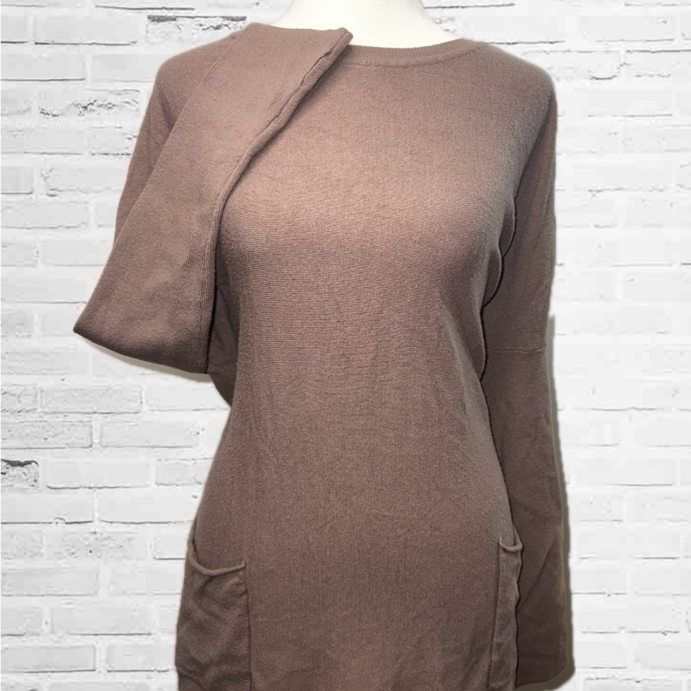 Women's Brown Long Sleeve Dress
